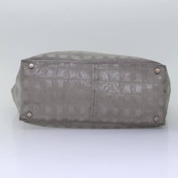 CHANEL New Travel Line Tote Bag Nylon Silver CC Auth bs15032 - Picture 5 of 16